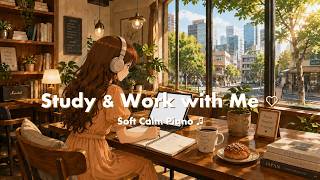 ☕ Study & Work With Me | ☀️ Sunny Morning • 1 Hour Soft Café Jazz Piano for Focus screenshot 5