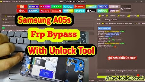 Samsung A05s Frp Bypass With Unlock Tool | Samsung A05s Google Account Unlock 