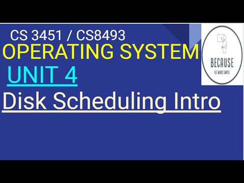 4.1 Disk Scheduling