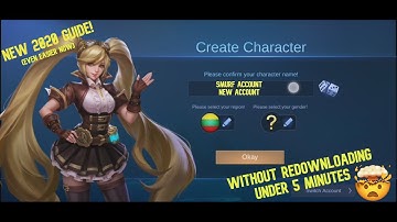 How To Create New Account and Smurf Account In Mobile Legends Bang Bang UPDATED! 2020