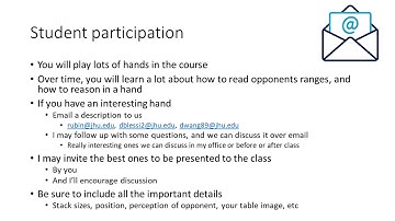 Johns Hopkins Poker Course - Lecture 4