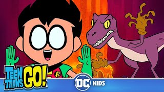 Teen Titans Go! | Dino Fight! | @dckids
