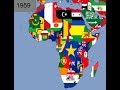 Africa timeline of national flags part 1