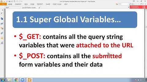 Passing Variables Between Pages in Web Systems