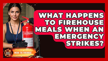 What Happens To Firehouse Meals When An Emergency Strikes? - Inside the Firehouse