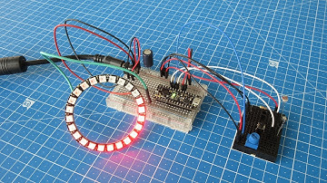 Physical computing RGB LED ring tutorial - Programmable NeoPixel RGB LED ring with FastLED