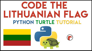 Python Turtle - Code the Lithuanian Flag Tutorial