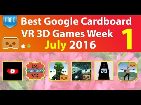 Best Google Cardboard VR 3D Games Week 1 July 2016 Android & iOS