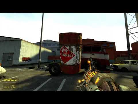 Half-Life 2 Improved AI | DIabolical difficulty | First combine encounter