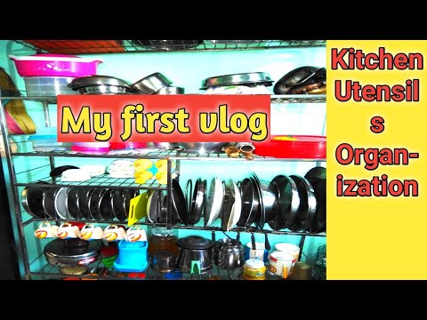 Non module kitchen Utensils organization l Small space kitchen utensils