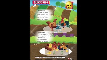 This is the way we dig the ground | 1st Std English Rhymes | Nursery Rhymes | Kids Rhymes |#shorts👍