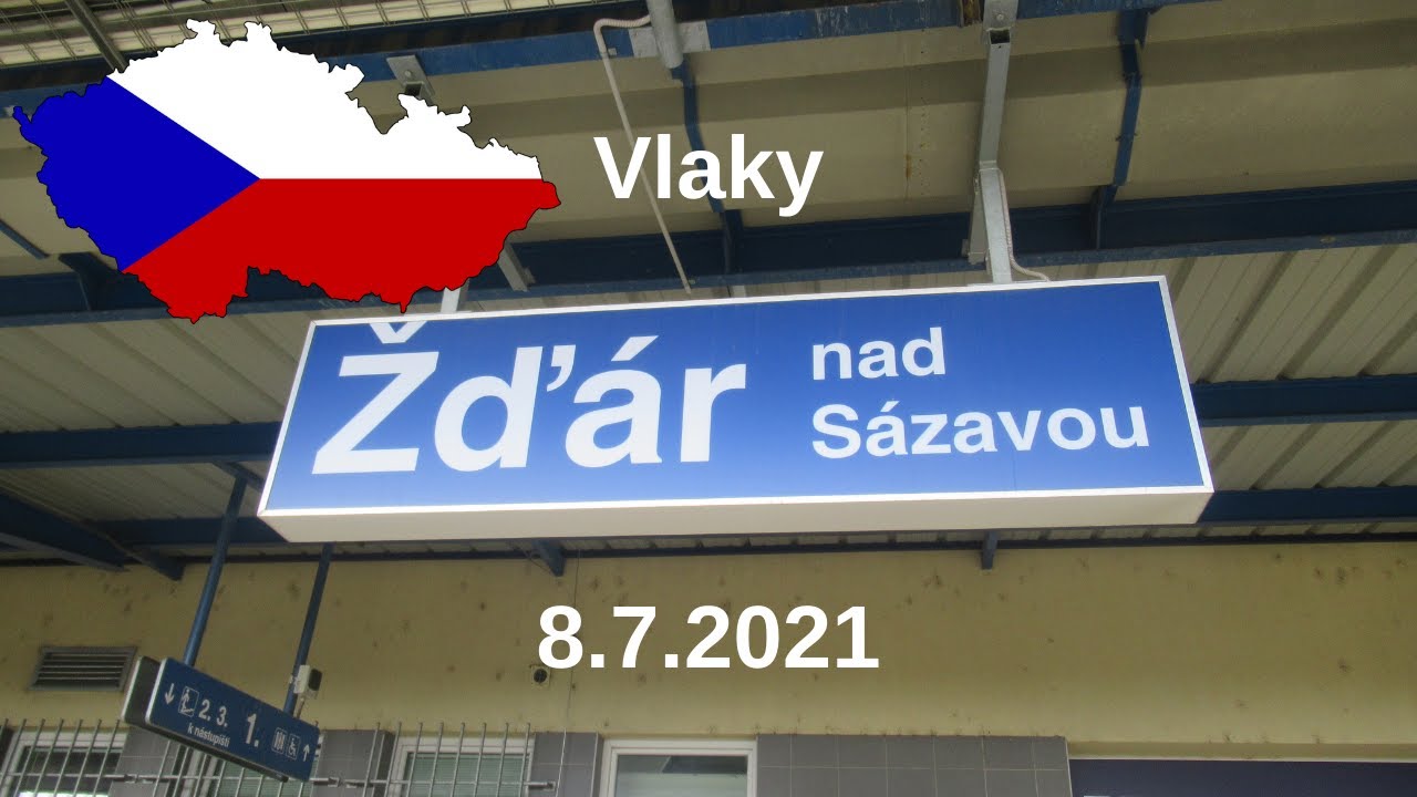 Vlaky - Žďár nad Sázavou - 8.7.2021