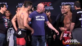 At ufc 187 weigh-ins, chris weidman and vitor belfort both made weight
friday evening in las vegas.subscribe: http://www.
/subscription_center?add...