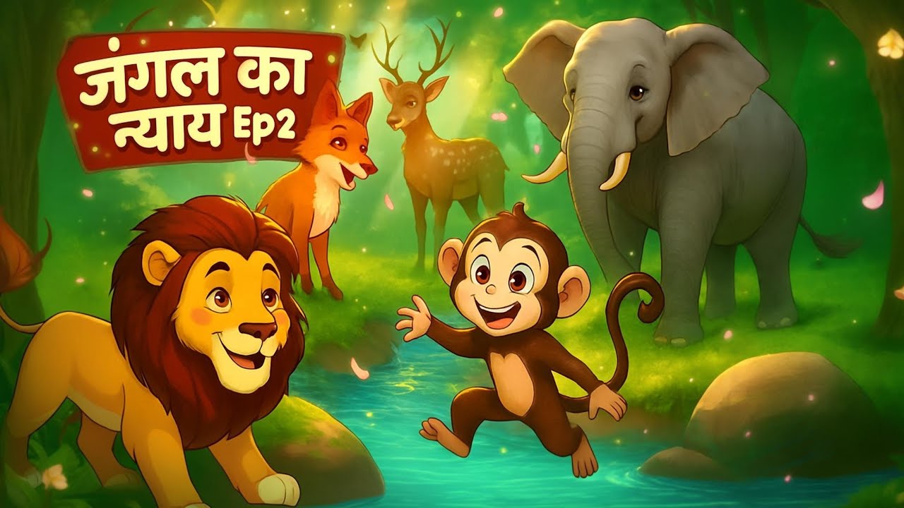 : जंगल का न्याय – Episode 2 | गप्पू बंदर की चाल 🐒 | Jungle Ki Kahani | Moral Story in Hindi