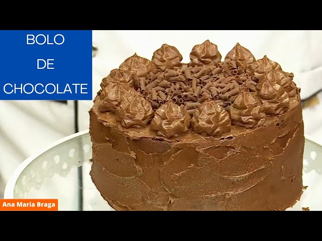 Receita de bolo esponja de chocolate • Bolos • Ana Maria Braga