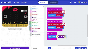 How to create a sum calculator with Micro:bit !!!5 minute Micro:bit experiments!!!