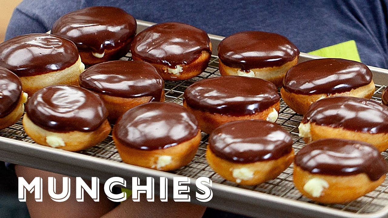 Homemade Boston Cream Donuts | The Cooking Show | Munchies