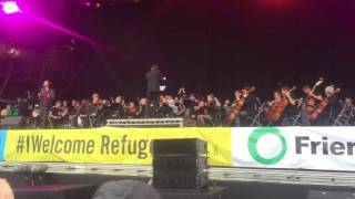 Trinity Orchestra perform David Bowie's 'Heroes' with special guest Hozier at Electric Picnic.