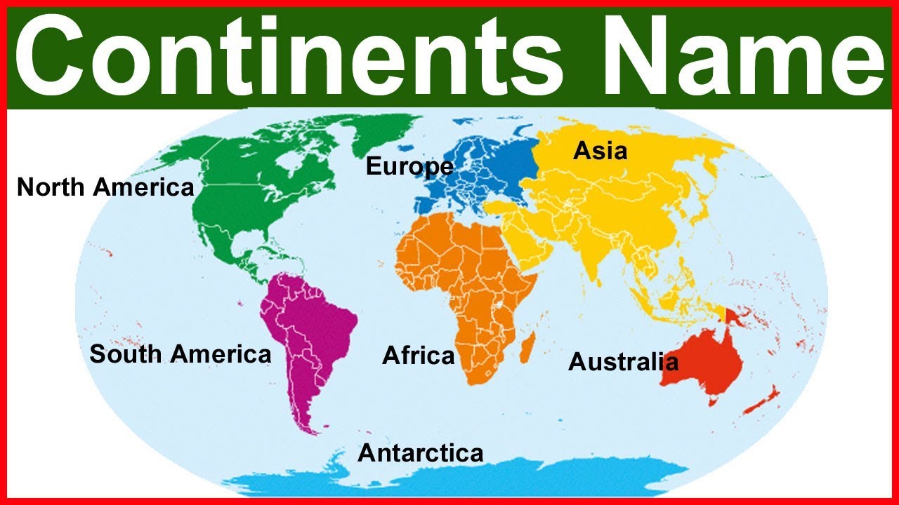 5 континент текст. Континенты на английском. Карта континентов. Название континентов на англ. Страны и континенты на английском.
