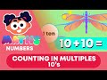Counting in multiples of 10  numbers  maths  fuseschool kids