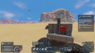 Space Engineers - The Retractable Small.. Larg.. Piston Gun thing with Airtight Hangar Door and..