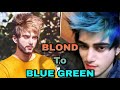 BLONDE TO BLUE GREEN |Transformation | Hairstyle & Haircolour | DIY | Sameer Mark