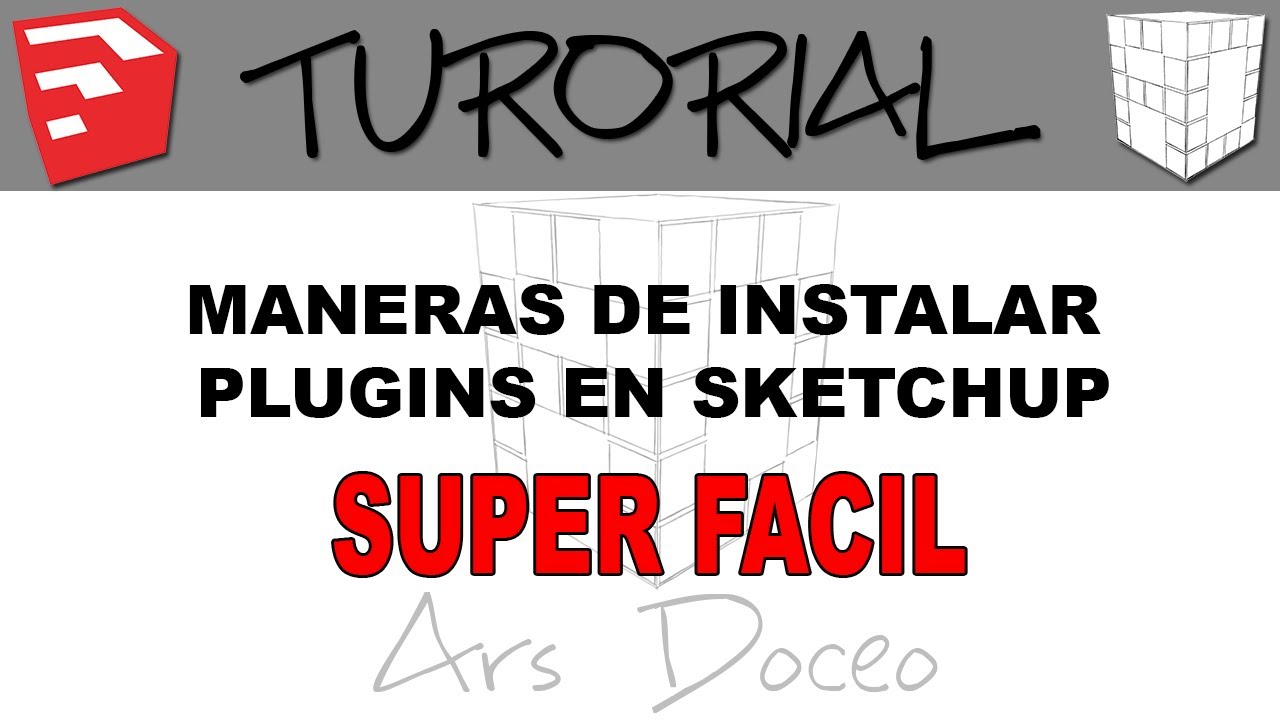 Como instalar plugins de sketchup youtube