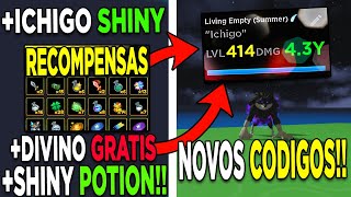 NOVOS CÓDIGOS no ANIME FIGHTERS (NOVEMBRO) +ICHIGO DIVINO GRATIS (ROBLOX NEW CODES)