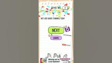 help me carry this box to the dolly level 183: Brain Test