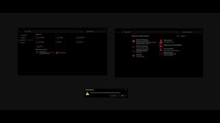 Pure Black Red Theme For Windows10 November 2019 Update 1909