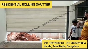 RESIDENTIAL PREMIUM ROLLING SHUTTER #insightautomations