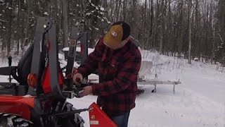 #12 Kubota B2601 Compact Tractor Work Light Install Final! DIY. outdoor channel.