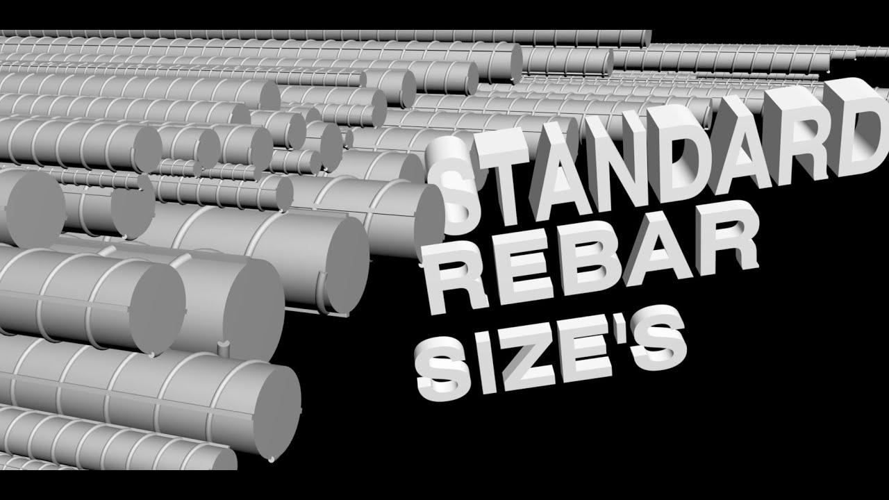 REBAR SIZES Standard Sizes Of Rebar CivilDirection YouTube REBAR SIZES Standard Sizes Of Rebar CivilDirection YouTube