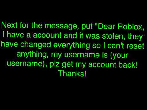How To Recover Your Roblox Password Without An Email Or Phone Number Read Desc Youtube - how to get a hacked roblox account back without email or password read desc youtube
