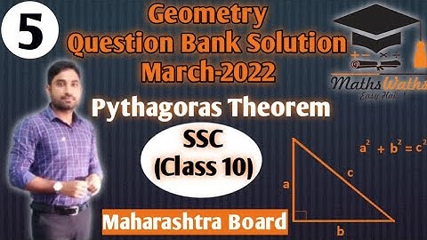 SSC 2025 Maths Question Bank Solution || Geometry || Pythagoras Theorem Part 5 || By Tabrez Sir