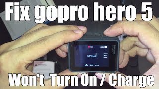 Fix Gopro Hero 5, 6, 7 Or 8 That Wont Turn On Or Charge