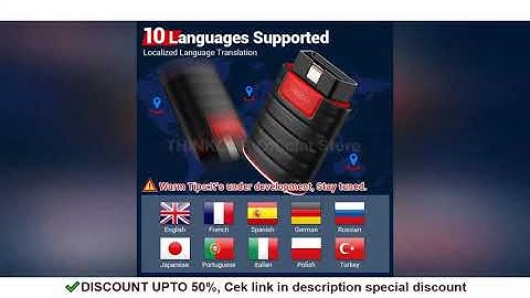 THINKCAR Thinkdiag Hot Version Full System All Car 15 Reset Service OBD2 Diagnostic Tool ECU Coding