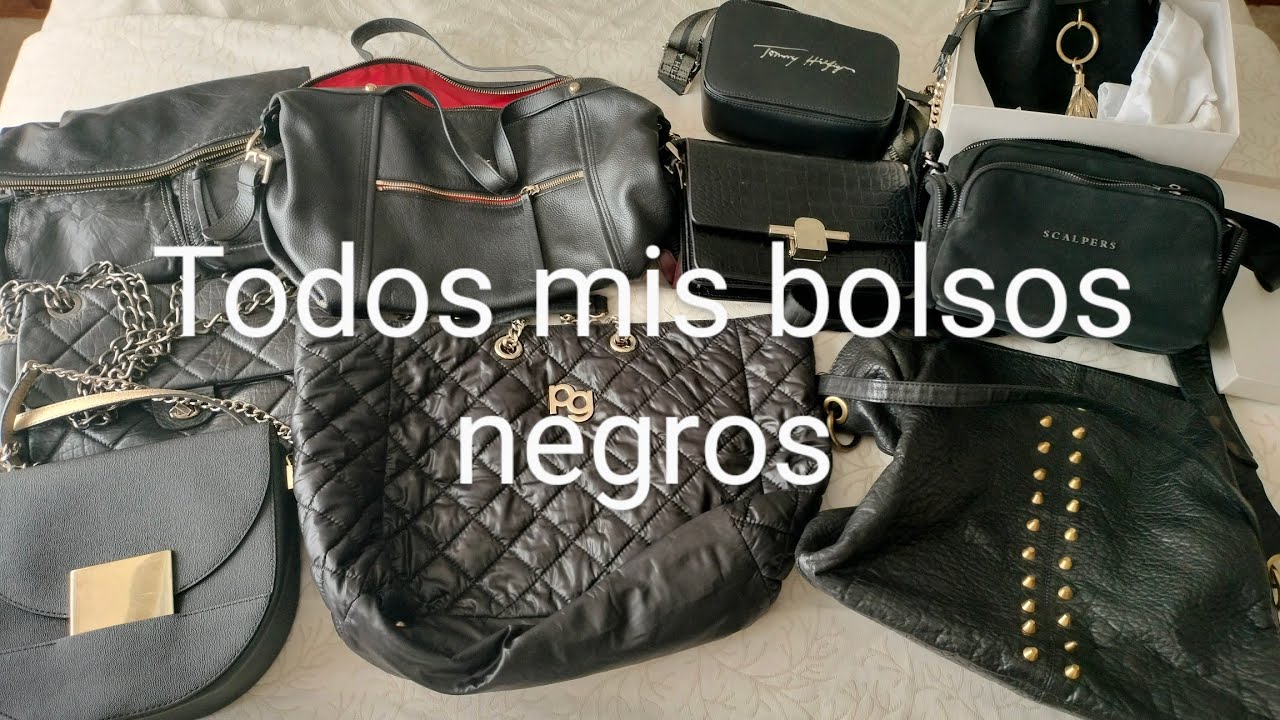 Todos mis bolsos negros