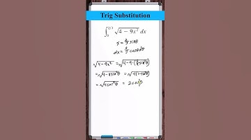 Trig Substitution | y=sqrt(4-9x^2)