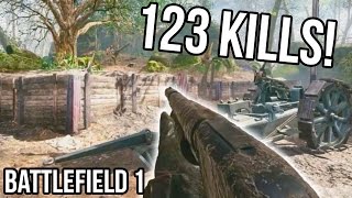 BATTLEFIELD 1 123 KILLS RECORD for Argonne Forest! [STREAM QUALITY] BF1 Shotgun Gameplay