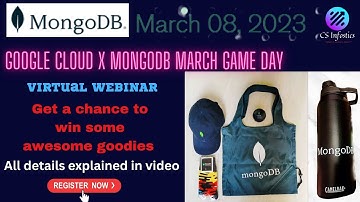 Google Cloud x MongoDB March Game Day || Register Today || Get a chance to win MongoDB Goodies 🔥🔥