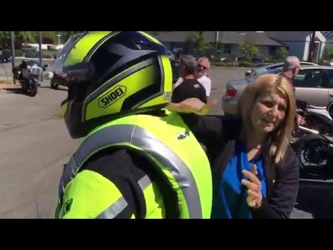 Helite Airbag Demonstration at Hansen's Motorcycles in Medford Oregon