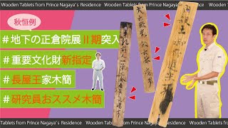 研究員による見どころ紹介！「地下の正倉院展 －重要文化財 長屋王家木簡ー」Ⅱ期