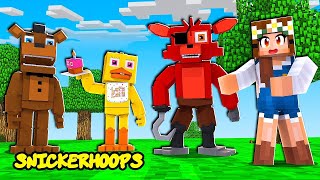 MINECRAFT Five Nights at Freddy's | Minecraft Fun Mods | Snicker Hoops