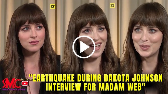 Dakota Johnson Earthquake On Live Interview With Madame Web Shocks Viewers As Video Goes Viral