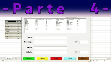 Cadastro de Clientes com Formulário no Excel (Parte 4 - Botões Editar e Alterar)