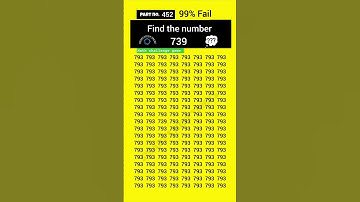 🔥 find the odd number 739 🤯 math Game 🎯 #challenge #shorts #quiz #game #gk