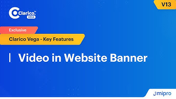 Video in Website Banner | Clarico Vega v13