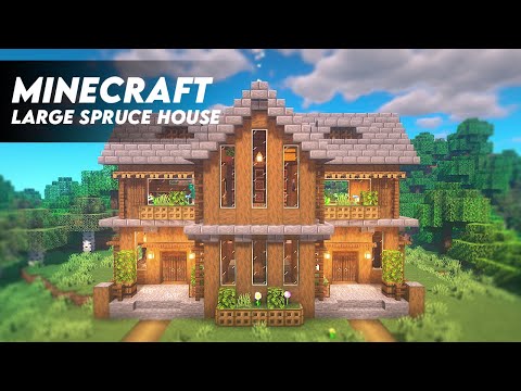 minecraft spruce house - Google Search  Casas minecraft fáciles, Mansión  minecraft, Mansión de minecraft