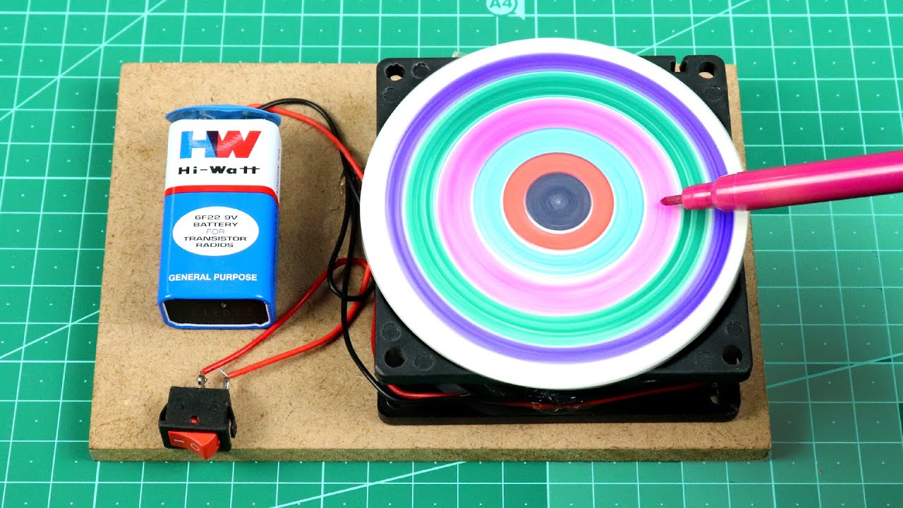 Spin Art Machine, DIY STEM Kit from Funvention, Unboxing,Test & Fun 